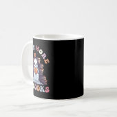 Groovy Read more Bücher Niedlich Ghost Funny Teach Kaffeetasse (Vorderseite Links)