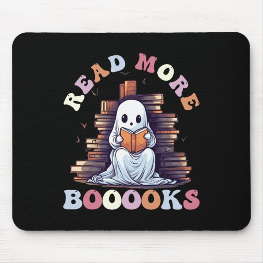 Groovy Read more Bücher Niedlich Ghost Funny Teach Mousepad (Vorne)