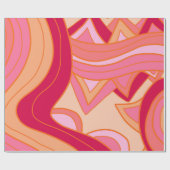 Groovy Reds Geschenkpapier (Flach)