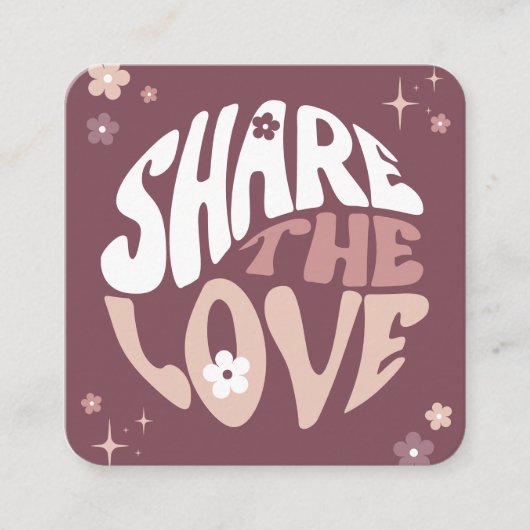 Groovy Refer a Friend Trendy Retro Beauty Salon Empfehlungskarte (Vorderseite)