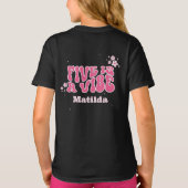 Groovy Regenbogen 5 ist ein vibe 60er Jahre Retro  T-Shirt (Rückseite)