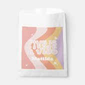 Groovy Regenbogen 5 ist eine vibe 60er Jahre Retro Geschenktütchen (Vorderseite)