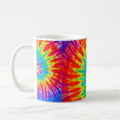 Groovy Regenbogen-Spirale-Krawatten-Tasse Kaffeetasse (Links)