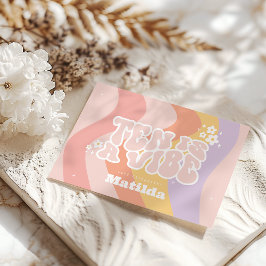 Groovy Regenbogen zehn ist eine vibe 60er Jahre Re Einladung