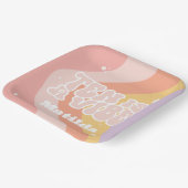 Groovy Regenbogen zehn ist eine vibe 60er Jahre Re Pappteller (Gewinkelt)