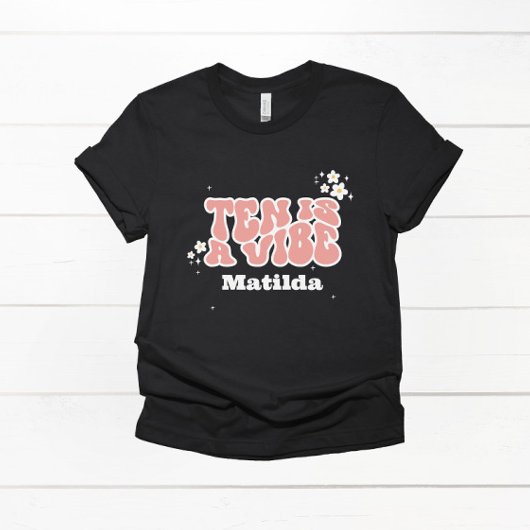 Groovy Regenbogen zehn ist eine vibe 60er Jahre Re T-Shirt