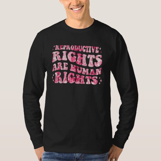 Groovy Reproductive Women Human Rights Feminism Ae T-Shirt (Vorderseite)