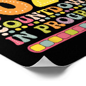 Groovy Retirement Cl Of 2025 Teacher Countdown Loa Poster (Ecke)