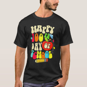 Groovy Retro 100. Schultag 100 Tage Schule B T-Shirt