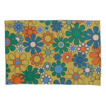 Groovy Retro 60er 70er Blume Blumenmuster