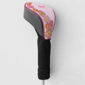 Groovy Retro 60er Hippie Golf Headcover (angewinkelt)