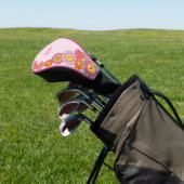 Groovy Retro 60er Hippie Golf Headcover (In SItu)