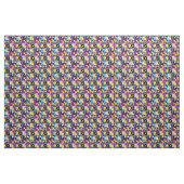 Groovy Retro 60er Hippie Pattern Stoff (Yard (91,4 cm))