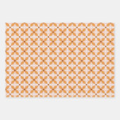 Groovy Retro 70er Blume und geometrische Muster Geschenkpapier Set (Vorderseite 2)
