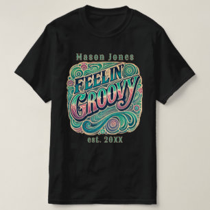Groovy Retro 70er Jahre Vintage Psychedelisch T-Shirt