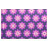 Groovy Retro 70er Lila rosa Blume Muster Stoff (Yard (91,4 cm))