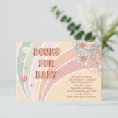 Groovy Retro 70er | Rainbow Books for Baby Begleitkarte (Stehend Vorderseite)