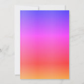 Groovy Retro 70s 80s Disco 30th Birthday Party Einladung (Rückseite)