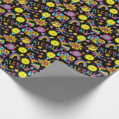 Groovy, Retro 90er, Geschenkpapier (Ecke)