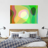 Groovy Retro Abstrakt Art 710 Leinwanddruck (Insitu (Schlafzimmer))