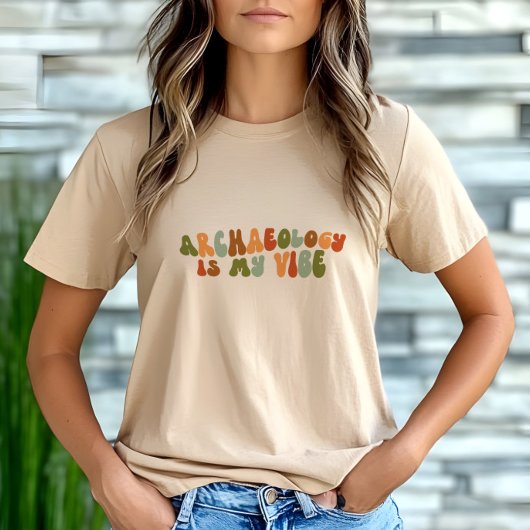 Groovy Retro Archäologie ist mein Leben, Archäolog Tri-Blend Shirt