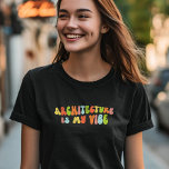 Groovy Retro Architektur ist meine Vision, Archite T-Shirt<br><div class="desc">Groovy "Architektur ist mein Leben" T - Shirt. Es ist ein fantastisches Geschenk für Architekten.</div>