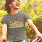 Groovy Retro ästhetische Lines Funny Phrase Willis T-Shirt