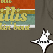 Groovy Retro ästhetische Lines Funny Phrase Willis T-Shirt