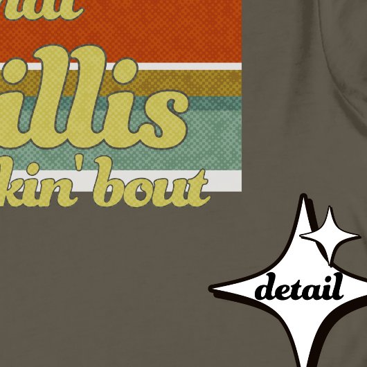 Groovy Retro ästhetische Lines Funny Phrase Willis T-Shirt