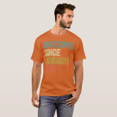 Groovy Retro Awesome Since January 1979 funny T-Shirt (Vorne ganz)