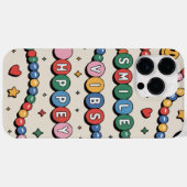Groovy Retro Bead Bracelet Vibes iPhone Case (Rückseite (Horizontal))