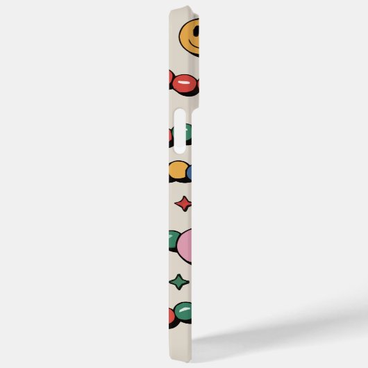 Groovy Retro Bead Bracelet Vibes iPhone Case (Rückseite / Rechts)