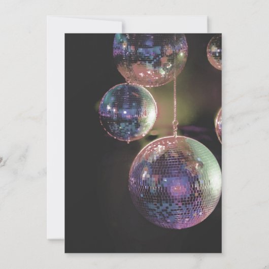 Groovy Retro Birthday Einladung (Rückseite)