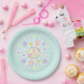 Groovy Retro Birthday Pappteller (Party)