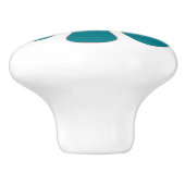 Groovy Retro Blume 60er 70er Minimalistisch Ästhet Keramikknauf (Seitenansicht)