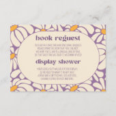 Groovy Retro Blume Books für Babybildschirm Begleitkarte (Vorderseite)