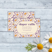 Groovy Retro Blume Degustationsschein