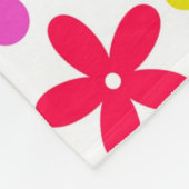GROOVY RETRO-BLUME FLEECEDECKE (Ecke)