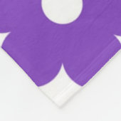 GROOVY RETRO-BLUME FLEECEDECKE (Ecke)