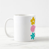 GROOVY RETRO-BLUME KAFFEETASSE (Links)