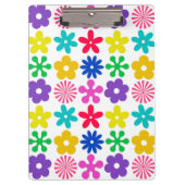 GROOVY RETRO-BLUME KLEMMBRETT (Vorderseite)