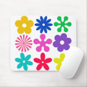 GROOVY RETRO-BLUME MOUSEPAD (Mit Mouse)