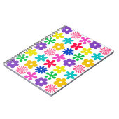 GROOVY RETRO-BLUME NOTIZBLOCK (Linke Seite)