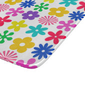GROOVY RETRO-BLUME SCHNEIDEBRETT (Ecke)