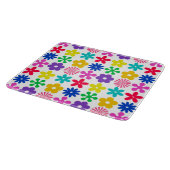 GROOVY RETRO-BLUME SCHNEIDEBRETT (Ecke)