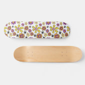Groovy Retro Blume Skateboard (Horizontal)
