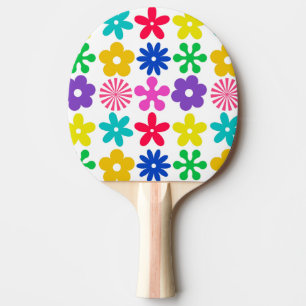 GROOVY RETRO-BLUME TISCHTENNIS SCHLÄGER