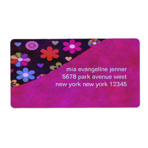 Groovy Retro Blumen-Power-60er-70er personalisiert