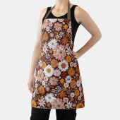 Groovy Retro Blumengartenmuster Schürze (InSitu)