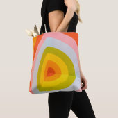 Groovy Retro Bögen Canvas-Tasche Tasche (Von Nahem)